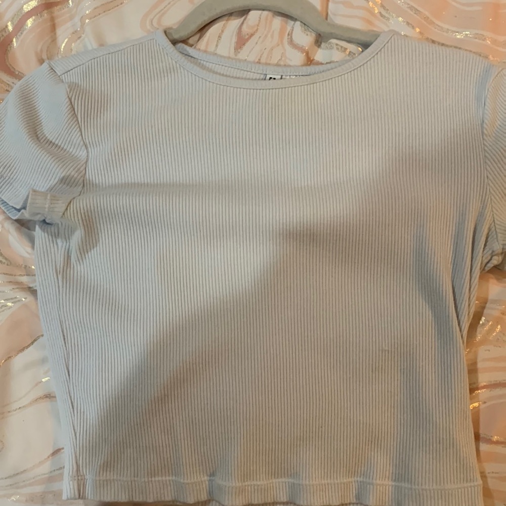 Blue baby tee